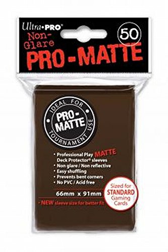 Ultra Pro 50ct Pro-Matte Brown Standard Deck Protectors