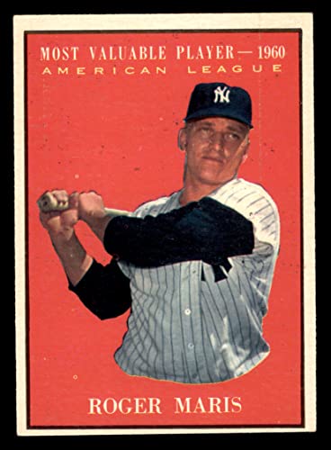 1961 Topps # 478 Most Valuable Player Roger Maris New York Yankees (Baseball Card) Dean’s Cards 5 – EX Yankees