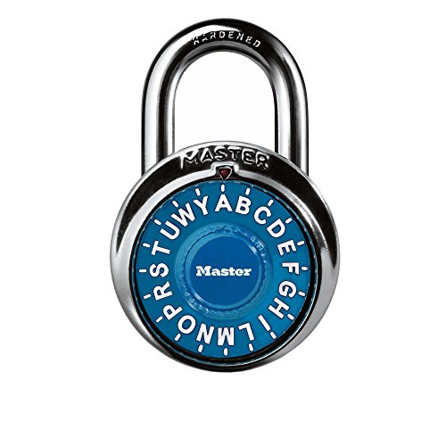 Master Lock Padlock, Standard Dial Lock, 1-7/8 in. Wide, Colors may vary
