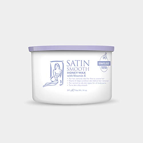 Satin Smooth Honey Hair Removal Wax with Vitamin E 14oz.