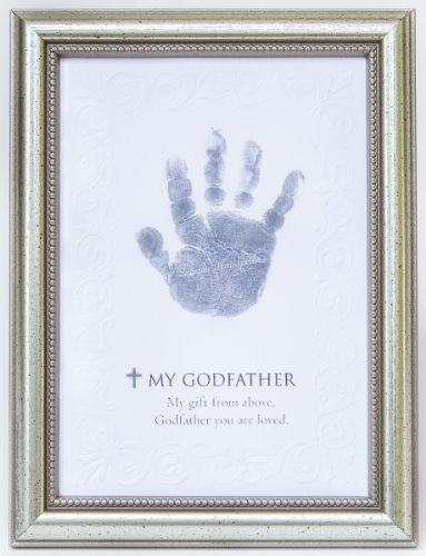 The Grandparent Gift Frame Wall Decor, Godfather Handprint