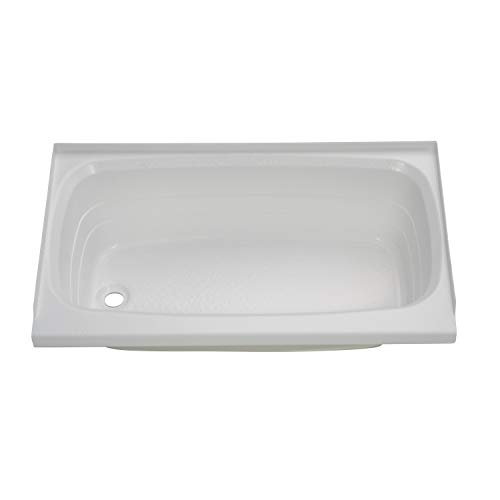 Lippert RV Left Hand Bathtub 24″ x 40″, Scratch-Resistant ABS Acrylic, White – 209673