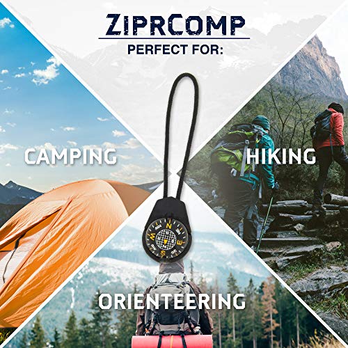Sun Company ZiprComp – Micro Ball Compass with Lanyard | Zipper Pull Compass for Jacket, Parka, or Pack | The Storepaperoomates Retail Market - Fast Affordable Shopping