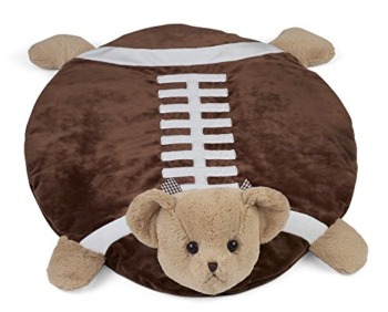 Bearington Baby Touchdown Belly Blanket, Football Teddy Bear Plush Stuffed Animal Tummy Time Play Mat | The Storepaperoomates Retail Market - Fast Affordable Shopping