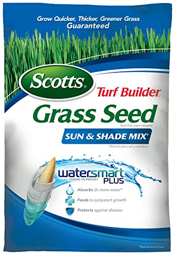 Scotts Turf Builder Grass Seed Sun & Shade Mix, Grows in Extreme Conditions & Spreads for a Durable Lawn, 40 lbs.