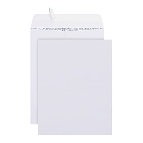 Office Depot Clean Seal(TM) Catalog Envelopes, 9in. x 12in., White With Security Tint, Pack Of 100, 77928