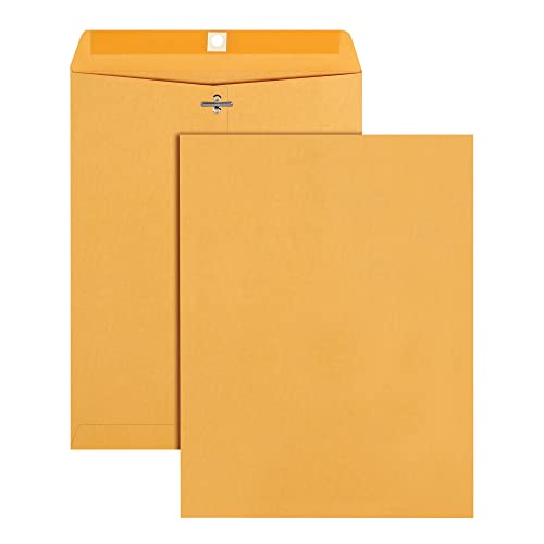 Office Depot® Brand Clasp Envelopes, 9 1/2″ x 12 1/2″, Brown, Box Of 100