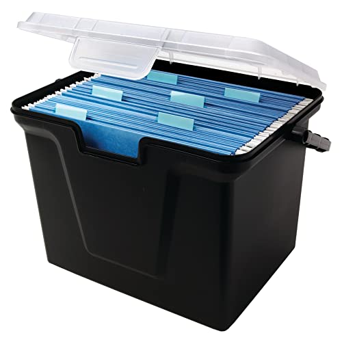 Office Depot 30% Recycled Portable File Box, 10 11/16in.H x 14 11/16in.W x 10 3/8in.D, 50649