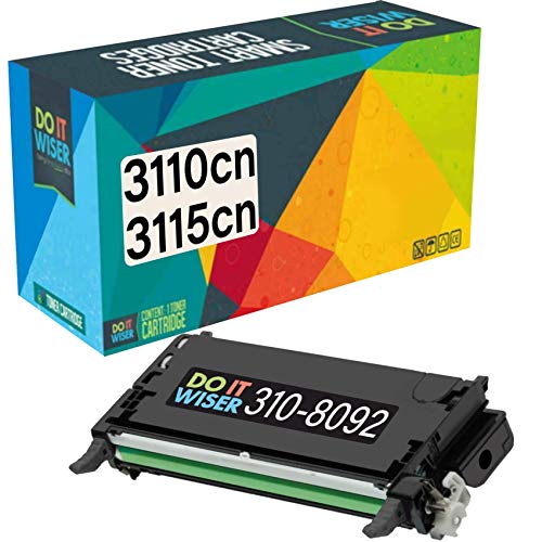 Do it Wiser Remanufactured Toner Cartridge Replacement for Dell 3110cn 3115cn 3110 3115 | 310-8092 – High Yield 8,000 Pages (Black)