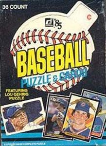 1985 Donruss Baseball Card Wax Box Factory Sealed 36 Packs 15 Cards Per Pack Kirby Puckett, Roger Clemens Rookies
