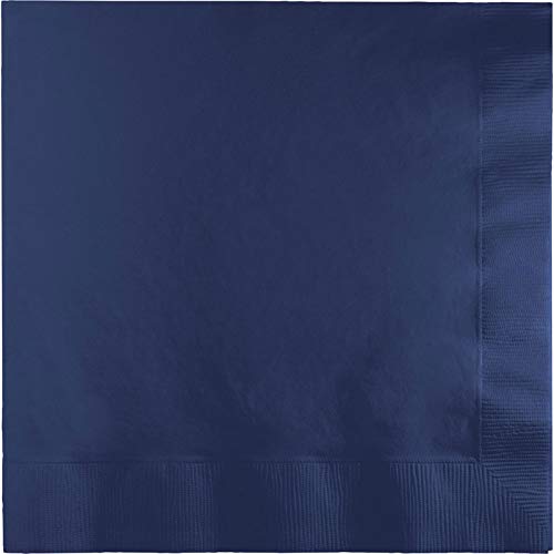 Creative Converting Touch of Color 6.5″ x 6.5″ Navy Lunch Napkin