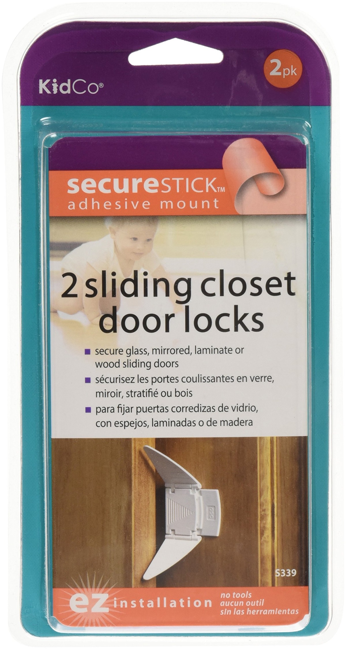 KidCO 2 Count Sliding Closet Door Lock | The Storepaperoomates Retail Market - Fast Affordable Shopping