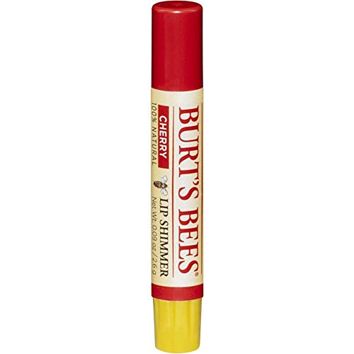 Burt’s Bees Lip Shimmer, Cherry 0.09 Ounce (Pack of 4)