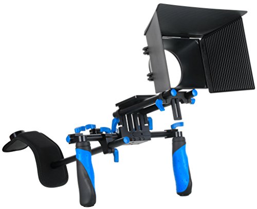 SunSmart DSLR Rig Movie Kit Shoulder Mount Rig with Matte Box for All DSLR Cameras and Video Camcorders