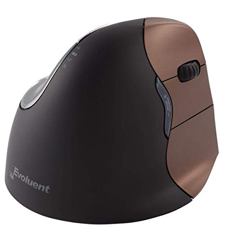 Evoluent VM4SW VerticalMouse 4 Right Hand Ergonomic Mouse with Wireless Connection (Small Size)