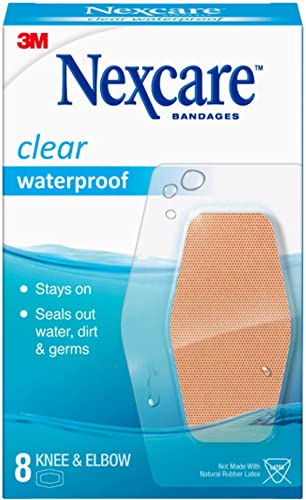 Nexcare Waterproof Knee & Elbow Bandages 8 Each (Pack of 3)