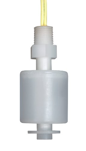 Madison M9000 Plastic Miniature Liquid Level Float Switch with Kynar Stem, 30 VA SPST, 1/8″ NPT Male, 15 psig Pressure