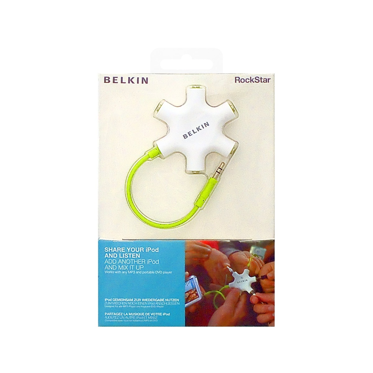 Belkin Rockstar 5-Jack Multi Headphone Audio Splitter (Light Green) – Headphone Splitter Designed To Connect Up To 5 Devices For Classrooms, Audio Mixing & Shared Experiences – For iPhone, iPad & More | The Storepaperoomates Retail Market - Fast Affordable Shopping