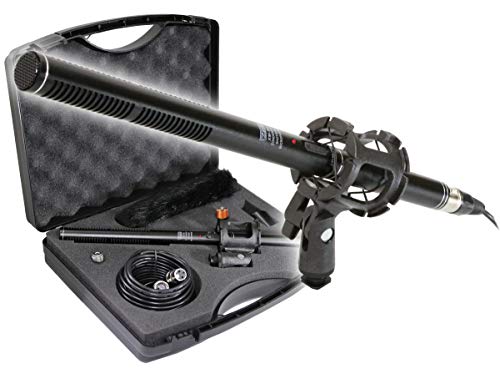 VidPro XM-88 13-Piece Professional Video & Broadcast Unidirectional Condenser Shotgun Microphone Kit – Complete Set Includes 2 Mounts Adapters Cables and More Perfect for Indoor and Outdoor Recording