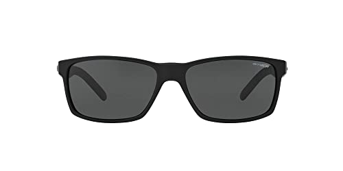 ARNETTE mens An4185 Slickster Sunglasses, Fuzzy Black/Grey, 59 mm US