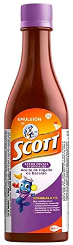Emulsion Scott Frutas Tropicales (tropical fruit) 180 ml,Liquid