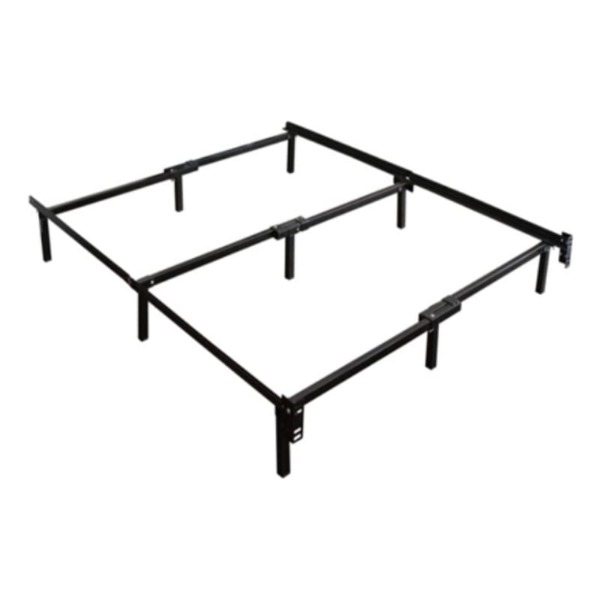 ZINUS Compack Metal 7 Inch Support Bed Frame for Box Spring and Mattress Set, Black, King