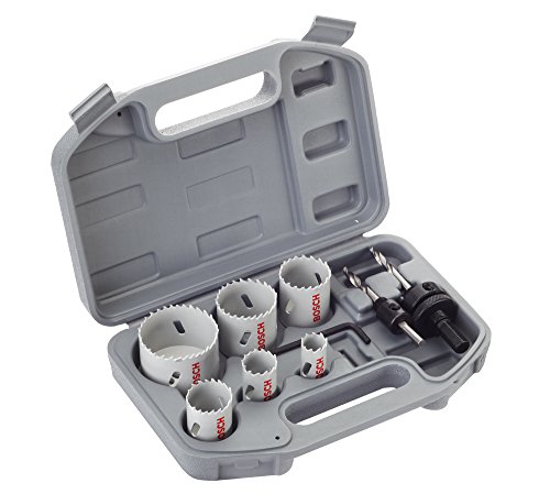 Bosch 2608580862 Set of 9 HSS Bi-Metal Hole Saws Universal 24/ 27/ 32/ 35/ 40/ 52 mm | The Storepaperoomates Retail Market - Fast Affordable Shopping