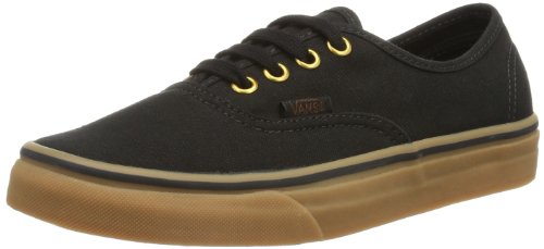 Vans Unisex Authentic Black/Rubber Skate Shoe 13 Men US