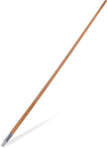 Carlisle FoodService Products 4526700 Lacquered Wood Broom Handle with Metal Threaded Tip, 60″ Length, 15/16″ Diameter (Pack of 12)
