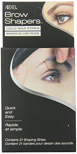 Ardell Brow Shapers Cold Wax Strips, 21 Count