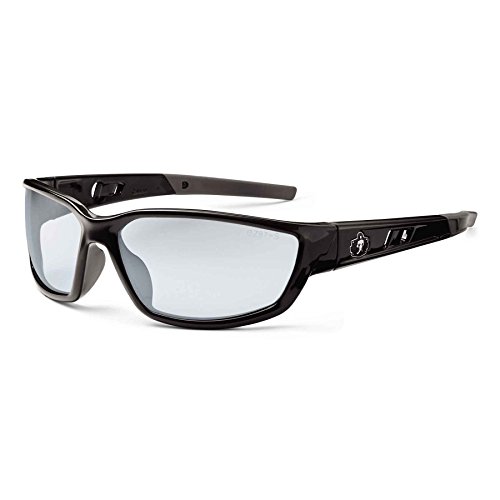 Ergodyne – 53080 Skullerz Kvasir Safety Glasses – Black Frame, In/Outdoor Lens