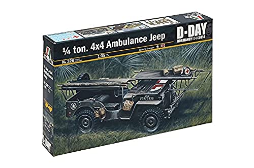 Italeri 510000326 – 1: 35 1/4 Ton 4×4 Ambulance Jeep
