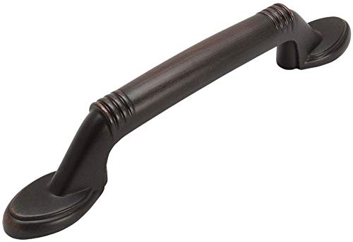 Cosmas 10 Pack 4183ORB Oil Rubbed Bronze Cabinet Hardware Handle Pull – 3″ (76mm) Hole Centers