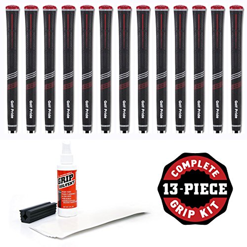 Golf Pride CP2 Pro Standard – 13pc Golf Grip Kit (with Tape, Solvent, Vise clamp)