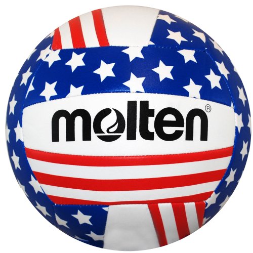 Molten Stars and Stripes Recreational Volleyball, Red/White/Blue