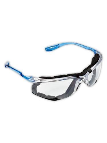 3M 10078371118720 Virtua CSS Protective Eyewear with Foam Gasket, Clear/Blue