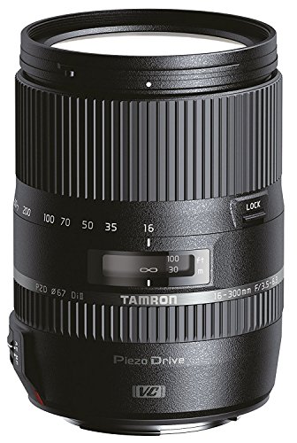 Tamron 16-300mm f/3.5-6.3 Di II VC PZD Macro Lens for Canon Camera (Model B016E) – International Version (No Warranty)