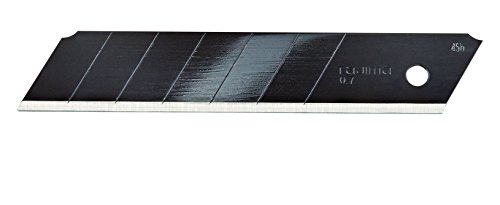 TAJIMA Utility Knives & Blades – 10-Pack 1″ Razar Black Box Cutter Snap Blades with Premium Tempered Steel & Ultra-Sharp Edge – LCB-65RB