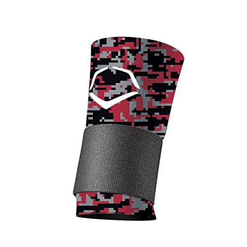 EvoShield MLB Wrist with Strap Digital Camouflage, Red/Black, X-Large