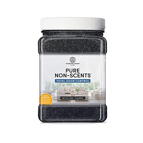 Pure Non Scents® Granular Coconut Shell Activated Charcoal – Non Toxic Odor Absorber & Eliminator for Home, Car, Shoes, Closet, Fridge, & More – Safe Deodorizer for Strong Smells – Unscented,2lbs