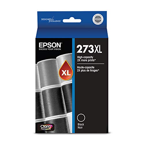 EPSON T273 Claria Ink High Capacity (T273XL020-S) for Select Epson Expression Premium Printers,Black