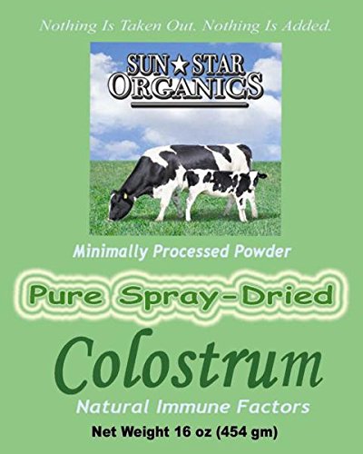 Sun Star Organics Native Colostrum – High 20 IgG – 1st Milkings (1 Pound)