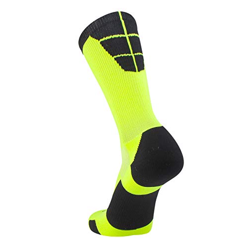 TCK Goalline 2.0 Football Socks (Neon Yellow/Black, Large)