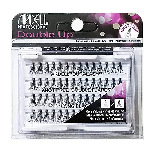 (6 Pack) ARDELL Professional Double Individuals Knot-Free Double Flares – Long Black