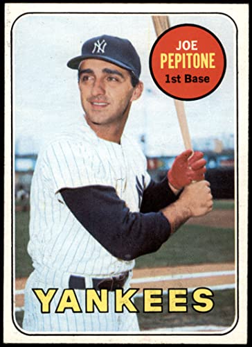 1969 Topps # 589 Joe Pepitone New York Yankees (Baseball Card) EX Yankees