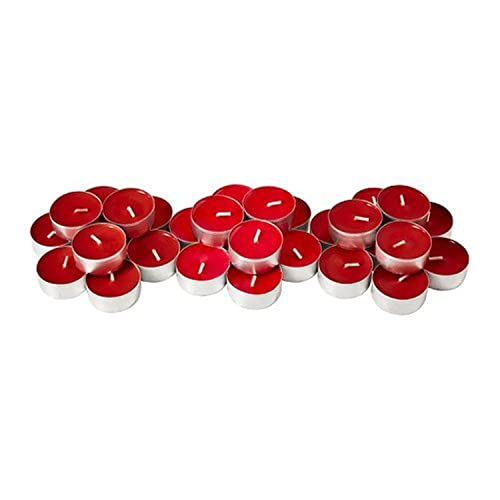 Ikea, Red SINNLIG Scented Tealight, Sweet Berries, 30 Pack