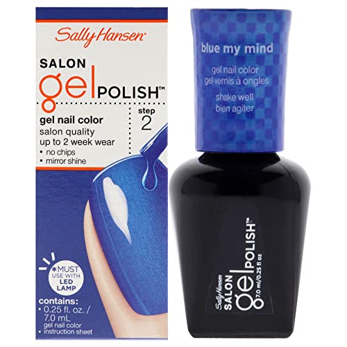 Sally Hansen Salon Pro Gel Nail Polish Lacquer, Blue My Mind, 0.24 Fl. Oz.