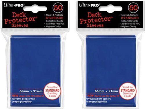 (100x) Ultra PRO Blue Deck Protectors Sleeves Standard MTG Colors
