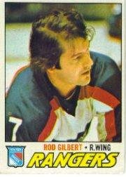1977 Topps Hockey Card (1977-78) #25 Rod Gilbert Excellent