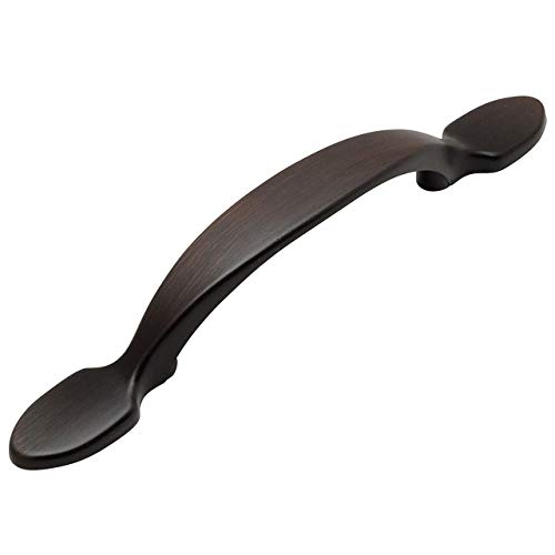 Cosmas 25 Pack 9502ORB Oil Rubbed Bronze Cabinet Hardware Footed Handle Pull – 3″ Inch (76mm) Hole Centers